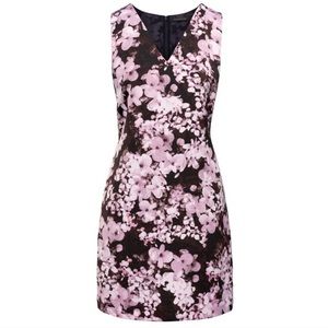 Banana Republic pink and black floral dress